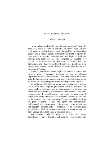 «UNIVERSITÀ». RI-CAPITOLARE - 1997 - Società Amici del Pensiero