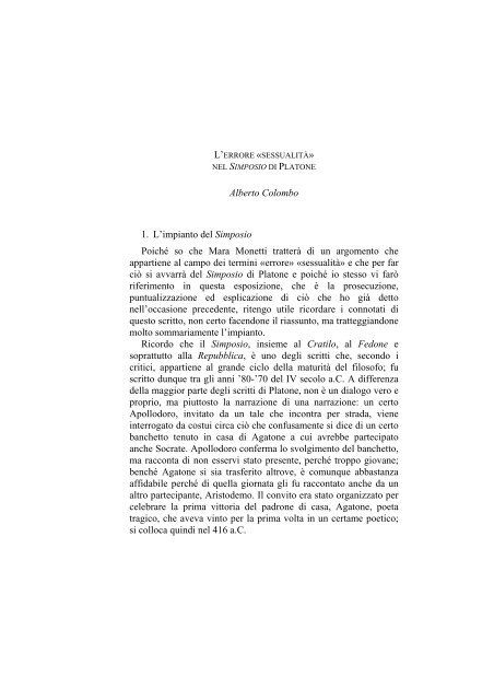 «UNIVERSITÀ». RI-CAPITOLARE - 1997 - Società Amici del Pensiero