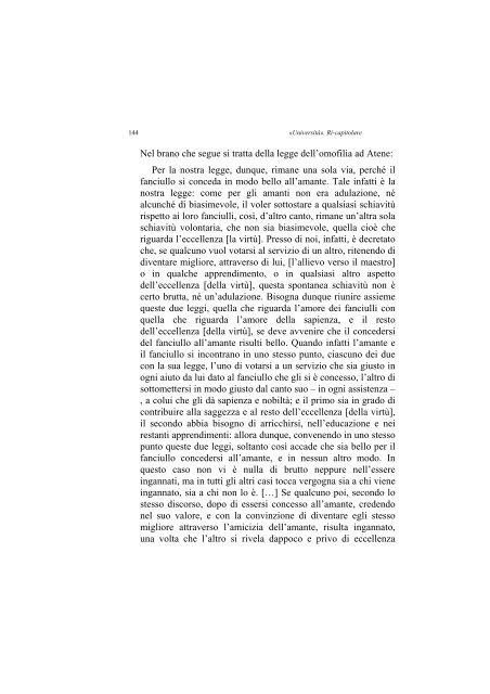 «UNIVERSITÀ». RI-CAPITOLARE - 1997 - Società Amici del Pensiero