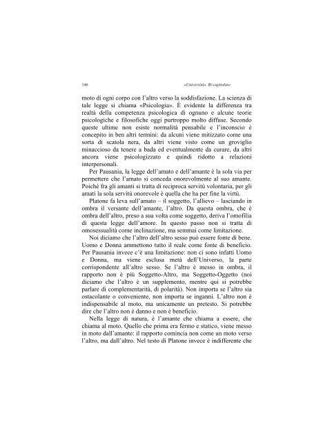 «UNIVERSITÀ». RI-CAPITOLARE - 1997 - Società Amici del Pensiero