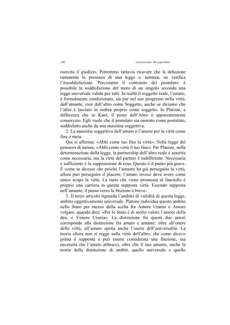 «UNIVERSITÀ». RI-CAPITOLARE - 1997 - Società Amici del Pensiero