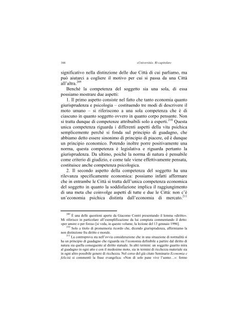 «UNIVERSITÀ». RI-CAPITOLARE - 1997 - Società Amici del Pensiero