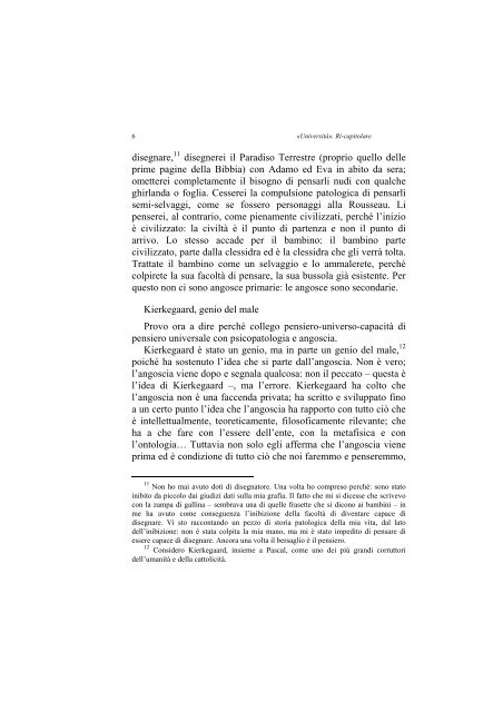 «UNIVERSITÀ». RI-CAPITOLARE - 1997 - Società Amici del Pensiero