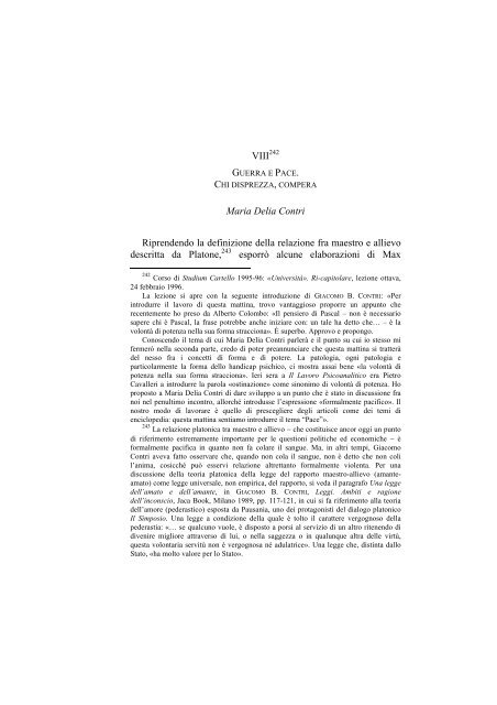 «UNIVERSITÀ». RI-CAPITOLARE - 1997 - Società Amici del Pensiero