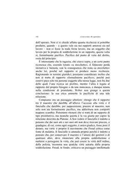 «UNIVERSITÀ». RI-CAPITOLARE - 1997 - Società Amici del Pensiero