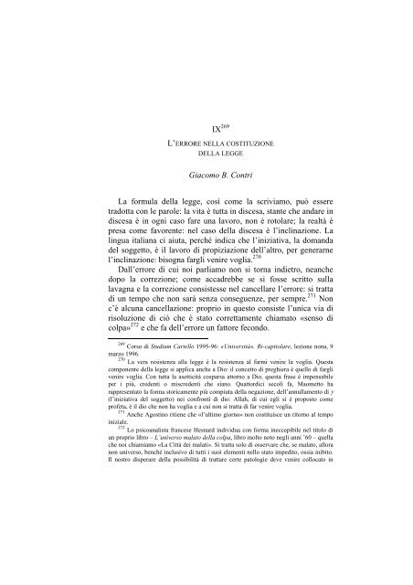 «UNIVERSITÀ». RI-CAPITOLARE - 1997 - Società Amici del Pensiero