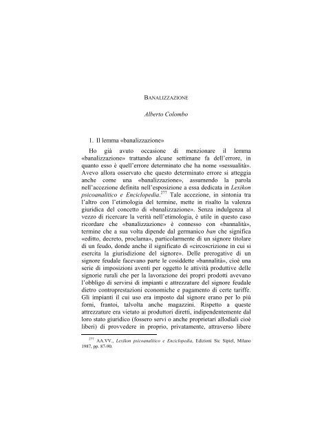 «UNIVERSITÀ». RI-CAPITOLARE - 1997 - Società Amici del Pensiero