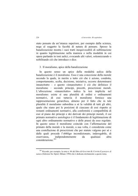 «UNIVERSITÀ». RI-CAPITOLARE - 1997 - Società Amici del Pensiero