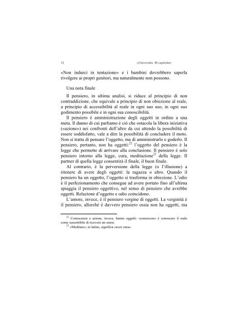 «UNIVERSITÀ». RI-CAPITOLARE - 1997 - Società Amici del Pensiero