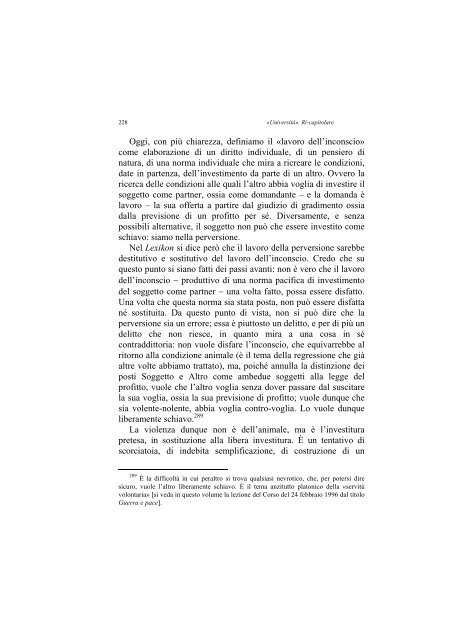 «UNIVERSITÀ». RI-CAPITOLARE - 1997 - Società Amici del Pensiero