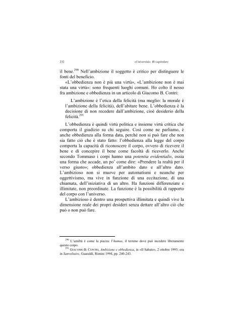 «UNIVERSITÀ». RI-CAPITOLARE - 1997 - Società Amici del Pensiero