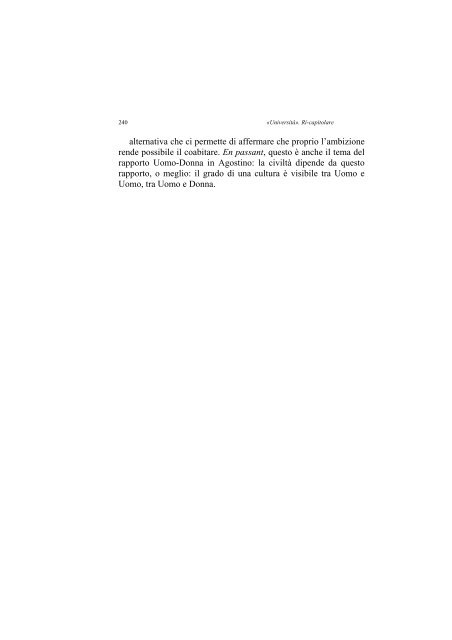 «UNIVERSITÀ». RI-CAPITOLARE - 1997 - Società Amici del Pensiero