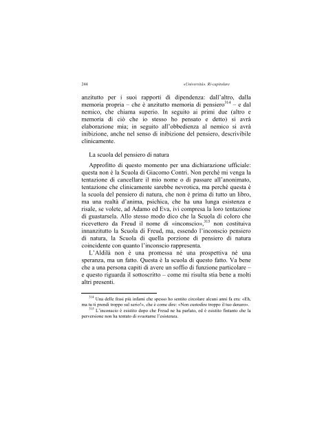 «UNIVERSITÀ». RI-CAPITOLARE - 1997 - Società Amici del Pensiero