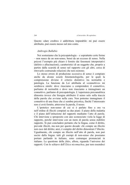 «UNIVERSITÀ». RI-CAPITOLARE - 1997 - Società Amici del Pensiero