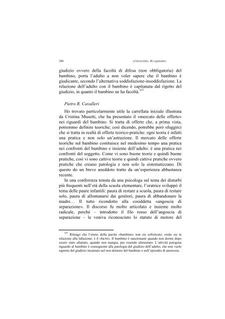 «UNIVERSITÀ». RI-CAPITOLARE - 1997 - Società Amici del Pensiero