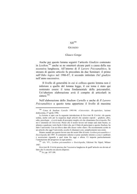 «UNIVERSITÀ». RI-CAPITOLARE - 1997 - Società Amici del Pensiero