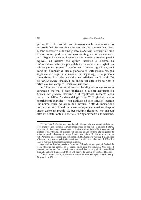 «UNIVERSITÀ». RI-CAPITOLARE - 1997 - Società Amici del Pensiero