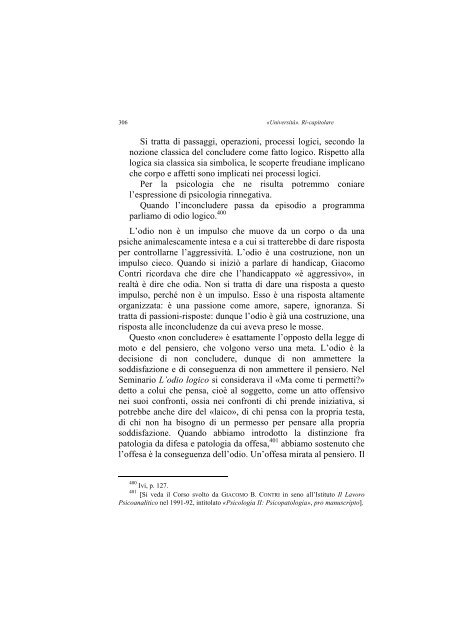 «UNIVERSITÀ». RI-CAPITOLARE - 1997 - Società Amici del Pensiero