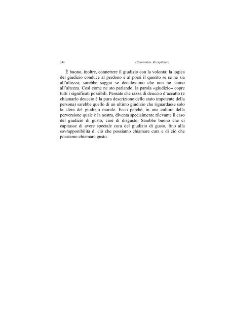 «UNIVERSITÀ». RI-CAPITOLARE - 1997 - Società Amici del Pensiero