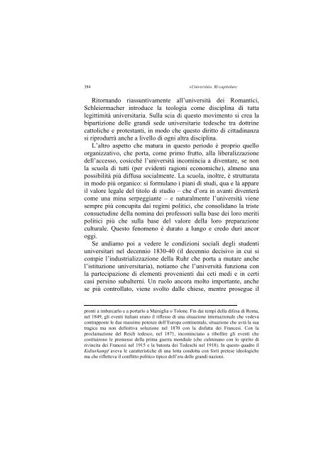 «UNIVERSITÀ». RI-CAPITOLARE - 1997 - Società Amici del Pensiero