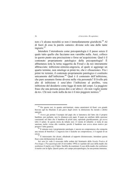 «UNIVERSITÀ». RI-CAPITOLARE - 1997 - Società Amici del Pensiero