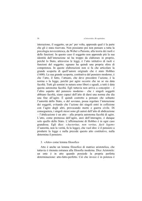 «UNIVERSITÀ». RI-CAPITOLARE - 1997 - Società Amici del Pensiero