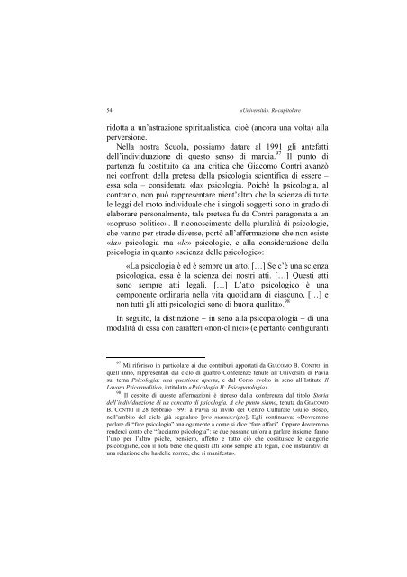 «UNIVERSITÀ». RI-CAPITOLARE - 1997 - Società Amici del Pensiero