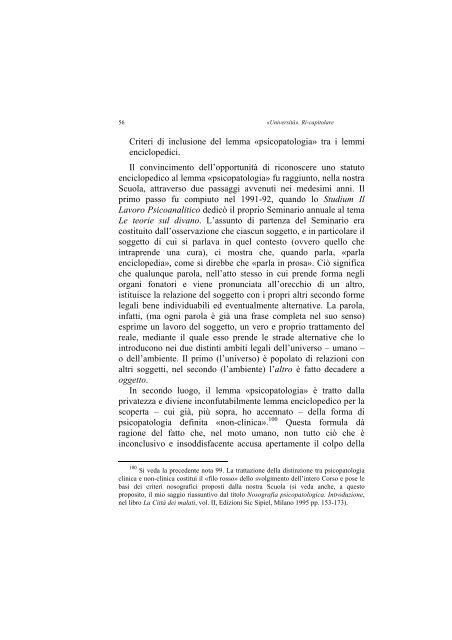 «UNIVERSITÀ». RI-CAPITOLARE - 1997 - Società Amici del Pensiero