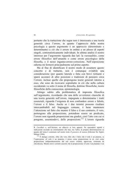 «UNIVERSITÀ». RI-CAPITOLARE - 1997 - Società Amici del Pensiero