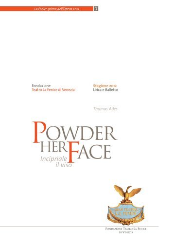 Powder Her Face - Teatro La Fenice