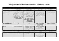 Wertgrenzen für beschränkte Ausschreibung / freihändige Vergabe