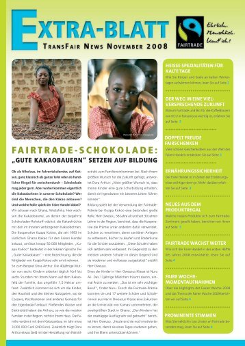 Fairtrade-Schokolade: