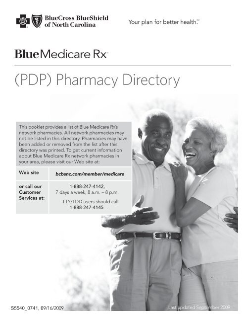 Retail Pharmacies - Blue Cross and Blue Shield of North Carolina