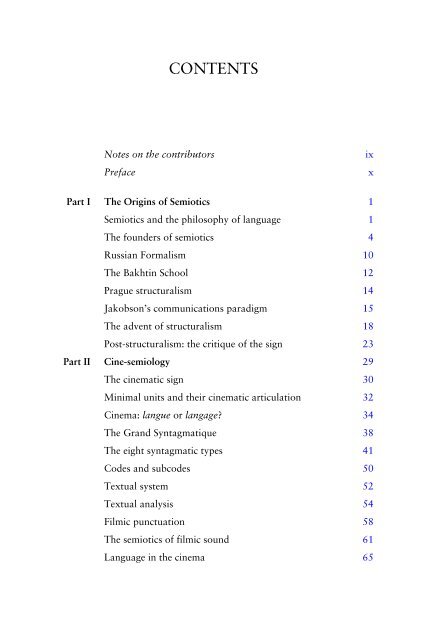 New Vocabularies in Film Semiotics