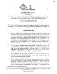 Decreto 0288 paraderos buses - Alcaldía de Medellín
