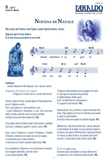 Novena di natale 2012 Pdf - Casasantamaria.it