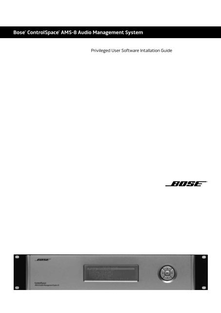 Bose® ControlSpace® AMS-8 Audio Management System