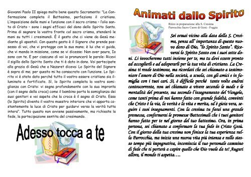 LIBRETTI CRESIMA DA SCARICA
