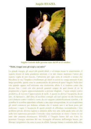 Angelo IEIAZEL - Sotto le ali degli Angeli