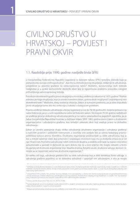 Razvoj civilnog društva u Hrvatskoj - UNDP Croatia