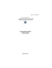 TUZLANSKI KANTON U BROJKAMA - Federalni zavod za statistiku