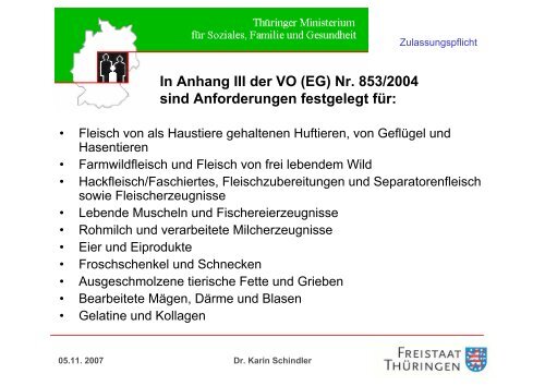 EU-Zulassung - Fleischerei-Berufsgenossenschaft