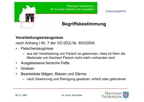 EU-Zulassung - Fleischerei-Berufsgenossenschaft