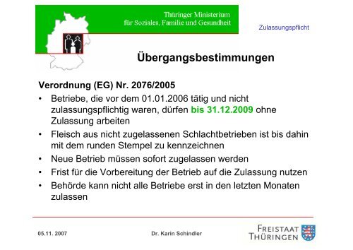 EU-Zulassung - Fleischerei-Berufsgenossenschaft