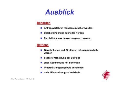 EU-Zulassung - Fleischerei-Berufsgenossenschaft