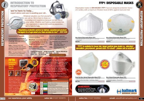 to download respiratory protection - Hallmark Workwear and Safety