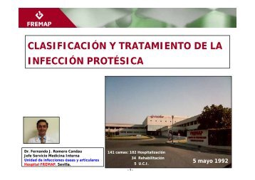 clasificación y tratamiento de la infección protésica - Aymon