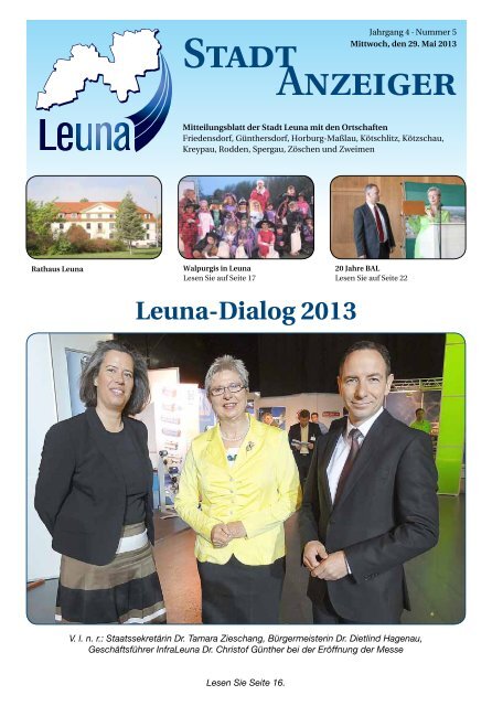 Leunaer Stadtanzeiger - Ausgabe 05/13 - Stadt Leuna