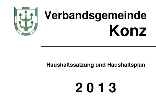 Haushaltsplan VG 2013.pdf - Verbandsgemeinde Konz
