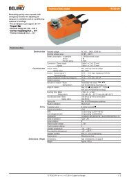 Spring return actuator Belimo TF230-SR for the operation of air ...